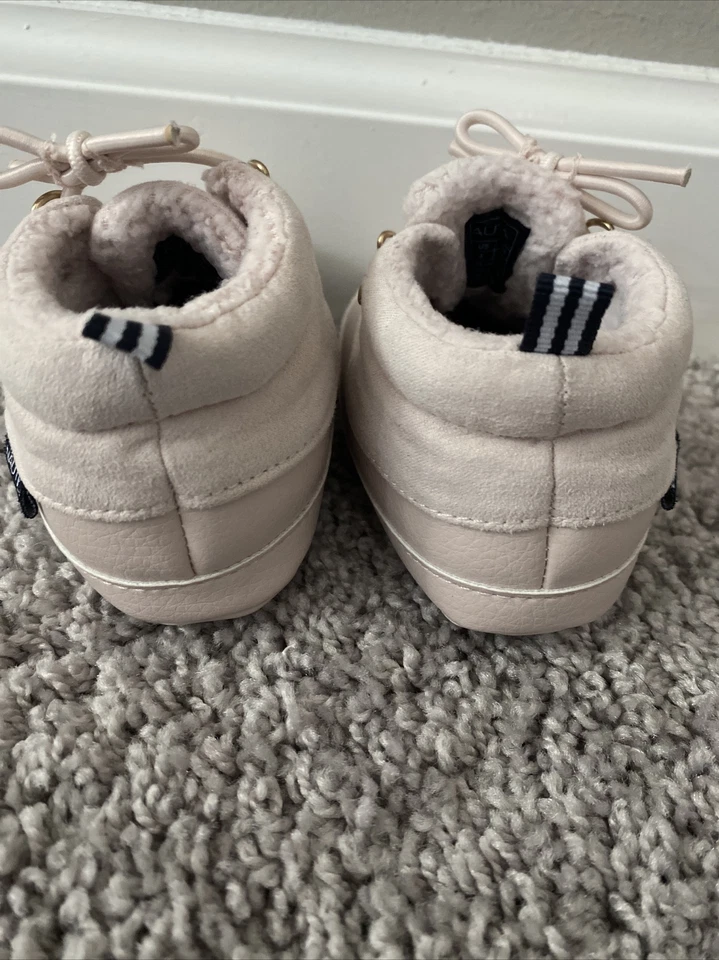 Bota de pato de piel sintética Nautica en rosa talla 4 suelas suaves bebé niña nueva sin etiquetas Foto 4 de 4