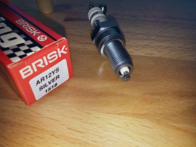 BRISK AR12YS High Performance Silver Upgrade Racing Motorcycle Spark Plugs