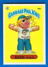 1986 Garbage Pail Kids series 3 ROD WAD 84b BARBER 2 ASTERISK VARIATION NM-MT