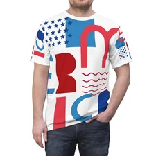 Unisex Cut & Sew Tee (AOP) t-shirt for everyone 