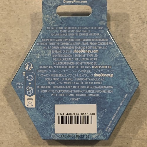 Elsa Frozen Fiocco di Neve Puzzle 10° Anniversario Mistero Disney Spilla B02 Nuovo - Foto 9 di 9