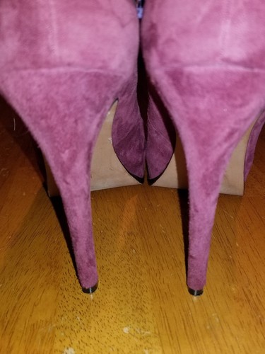 Pour La Victoire Plum Suede Platform Heels Size9.5 B Women’s 5” Platform. EUC - Picture 4 of 7