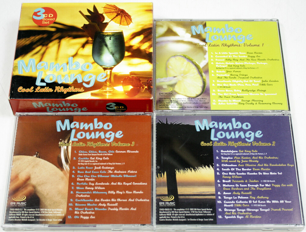 Mambo Lounge - Cool Latin Rhythms 3 CD Box Set 2002 - EMI Pop
