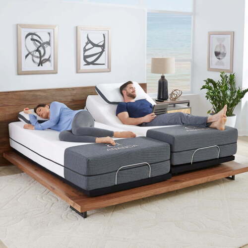 Electric Adjustable Bed Frame Base Stress Remote Control Dual USB TXL Split - Picture 64 of 74