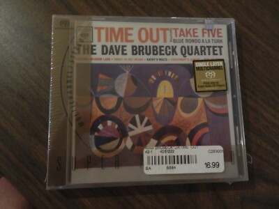THE DAVE BRUBECK QUARTET TIME OUT 1997 SACD SUPER AUDIO NEW SEALED CD RARE HTF