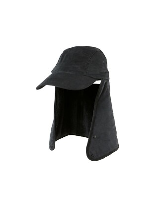 帽子 C.P. COMPANY Convertible Saharan Hat Infielder Design Fleece CC Win Cap Sahara Cap Light Black