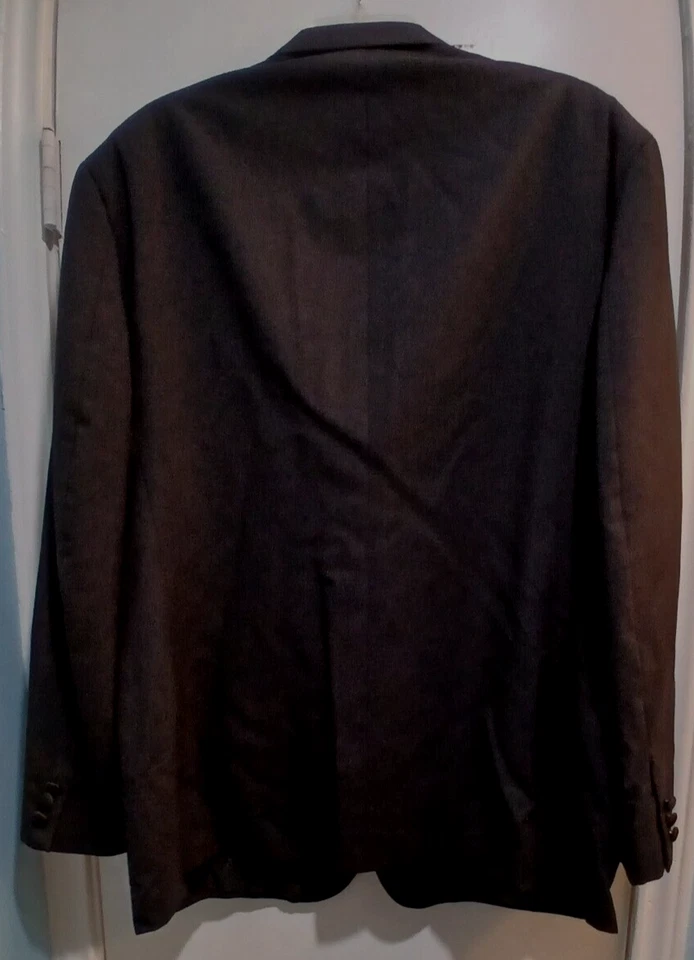 Chaqueta de Esmoquin Hardy Amies London Para Hombre Negra 2 Piezas 48R y Pantalones 38L/100% Lana Foto 2 de 4