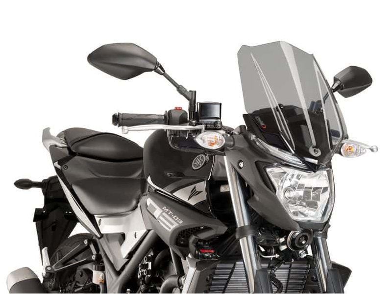 Puig Light Smoke New Generation Touring Screen Yamaha MT-03 2016-2019