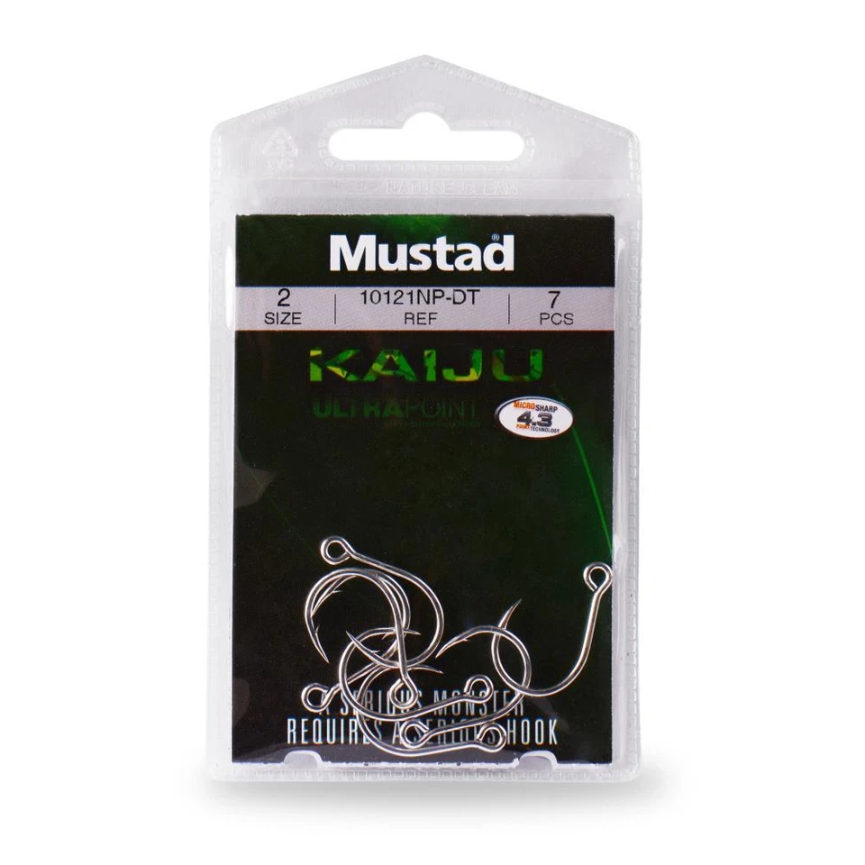 Mustad Kaiju Inline Single Duratin, taille 4-4/0 crochet simple crochet simpl... - Photo 3/4