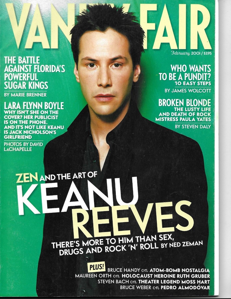 Keanu Reeves Vanity Fair Magazine Feb 2001