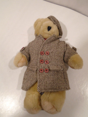 Carousel by Guy Teddy Bear Spencer  Plush 1983 12'' wool Coat Cap Vintage