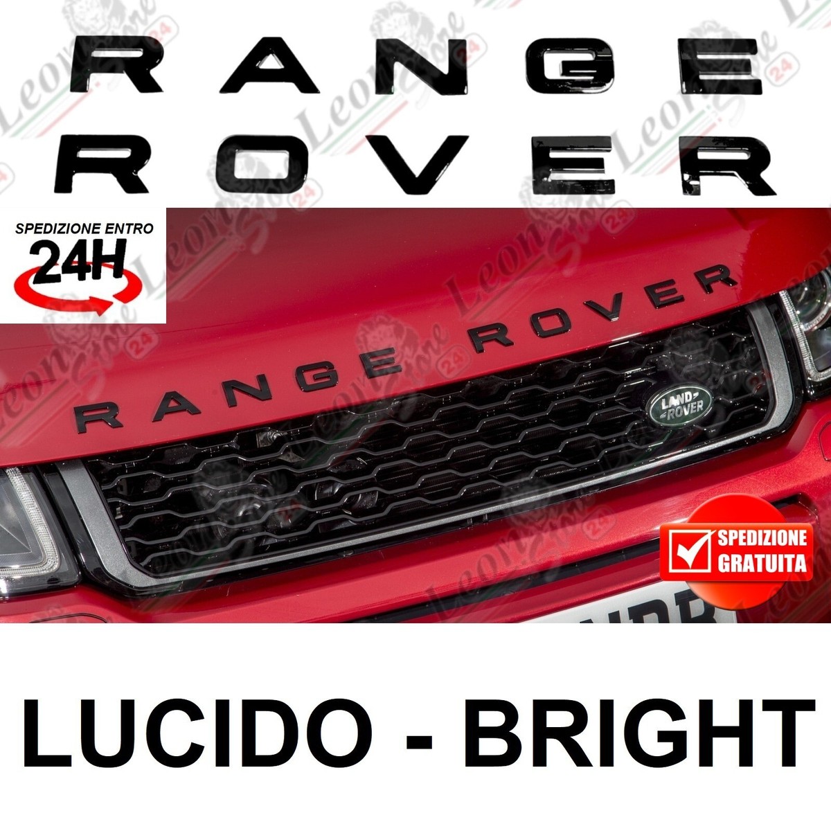 Letras Range Rover Insignia Range Rover Brillante Cromado Logo Y Letras Para Range Rover ...