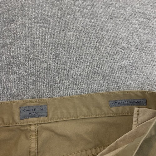 CITIZENS OF HUMANITY Pants Mens 32x30 Brown Gage Classic Slim Chino 5-Pocket USA - Picture 3 of 15