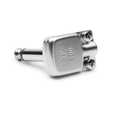 SquarePlug SP600 Low Profile Mono TS Right Angled 6.35mm Jack. Silver