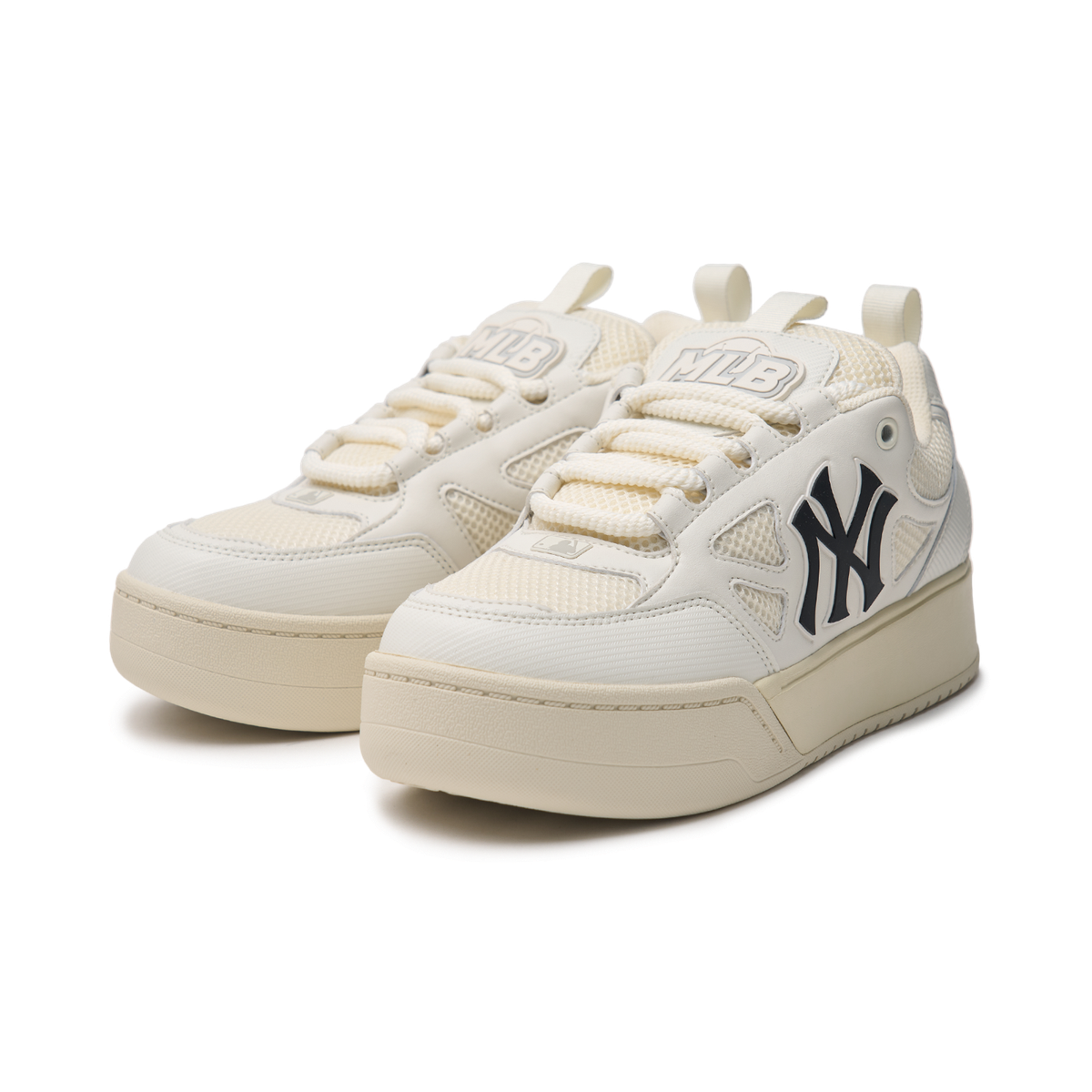 MLB Chunky Wide Strike New York Yankees Sneakers NY Logo Shoes