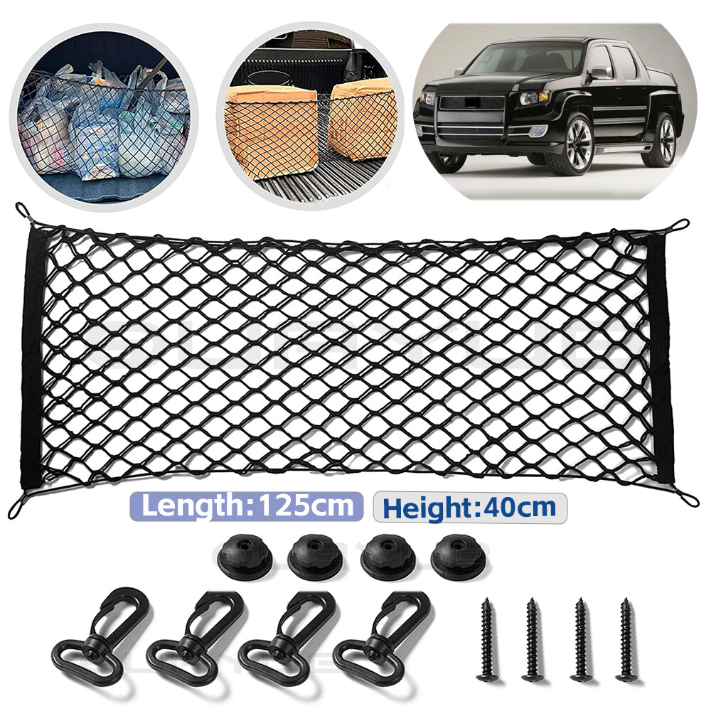 125x40cm Rear Trunk Envelope Style Mesh Cargo Net for HONDA RIDGELINE 2006-2024