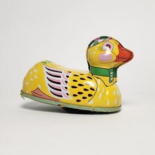 Tin Lithographed Friction Duck Toy