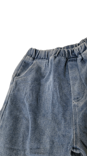 Toddler Boys' Wide Leg Solid Denim Jeans (Size 4T/5T) - Picture 5 of 6