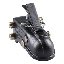 21000lbs Heavy Duty Adjustable Trailer Coupler F 2-516 Hitch Ball Channel-mount