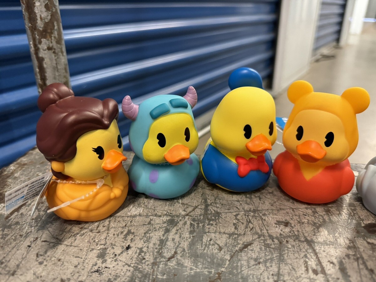 DISNEY/JEEP RUBBER DUCKS 3x3” (6) Cinderella/mickey/sulley/belle
