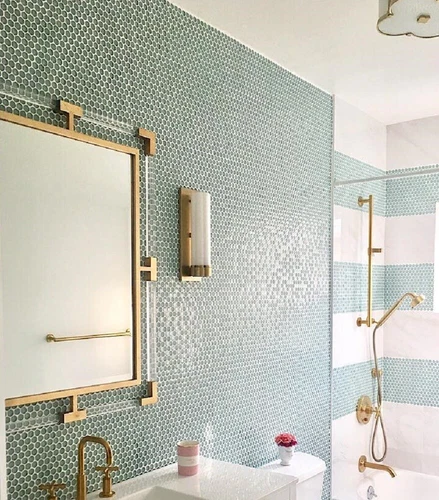 Balkan Wall Mirror Hand Forged Gold Iron Beveled Modern ~ Uttermost 09124 - Picture 8 of 10