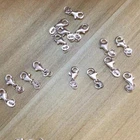 50PCS Necklaces Connectors Findings 925 Sterling Silver Lobster Clasps Jewelry