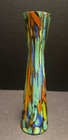 Italian Art Glass Stretched Vase Pulled Bead 10.5" Bud Vase