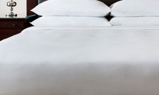 P/Kaufman for JW Marriott Hotel Luxurious KING MOCK  Duvet Comforter Cover READ