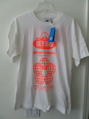 NEW adidas Beyond The Streets NYC BTS Men T-Shirt Tee White FT0408 Medium