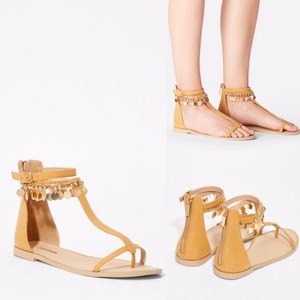 embellished t strap sandals