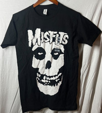 Misfits Rock Band Classic Skull Logo Men's Small Black T-Shirt New