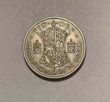 British Half Crown (2/6) - 1950, High Grade - 'aUNC' w/ Lustre (free postage)