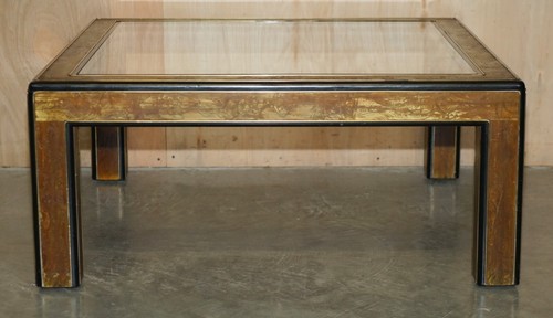 Mid Century Modern Bernhard Rohne Mastercraft Acid Etched Coffee Cocktail Table - Picture 2 of 21