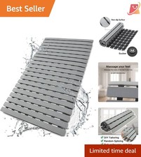 Shower Mat Non Slip Eco-Friendly TPE PP Bathroom Bathtub Rug Safe Drain Holes