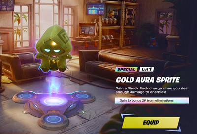Battle Royale Gold Aura Sprite   Rare Gold Sprite Collectible