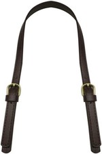 2 PCS Leather Replacement Handles Shoulder Straps with Adjustable Buckle Purse S