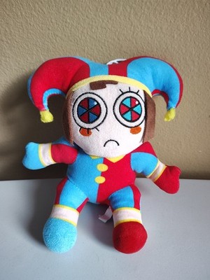 The Amazing Digital Circus Sad Clown Jester Pomni 9'' Collectible Sitting Plush