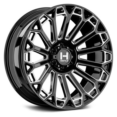 Hostile H142 WARRIOR Wheel 20x9 (0, 8x180, 125.2) Black Single Rim