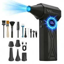Electric Compressed Air Duster, 300000RPM 4 Speed Super Power Dust Air Blower