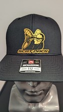 Scat Pack Gold Carbon Fiber Leather Richardson 112 Trucker Hat