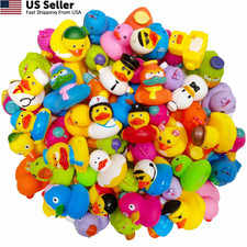 30 Pack Assorted Rubber Ducks Bulk Floater Bath Toys Jeep Ducking  Parties USA