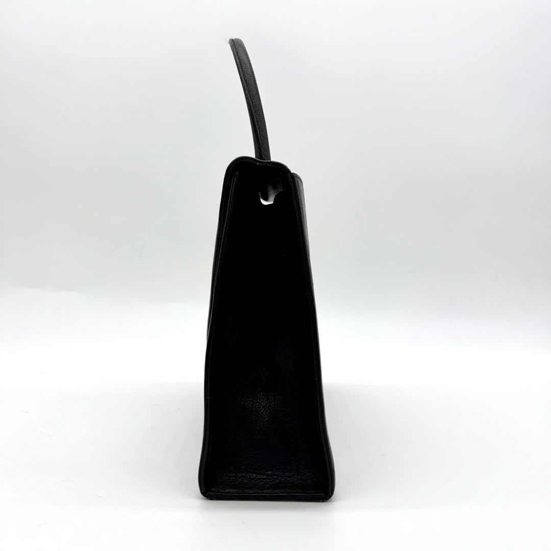 Borsa a mano Saint Laurent borsa tote YSL Cassandra in pelle nera autentica