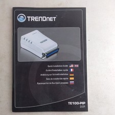 Trend Net Quick Installation Guide Te100pip