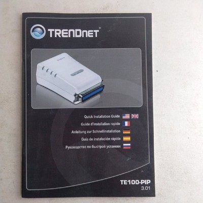 Trend Net Quick Installation Guide Te100pip