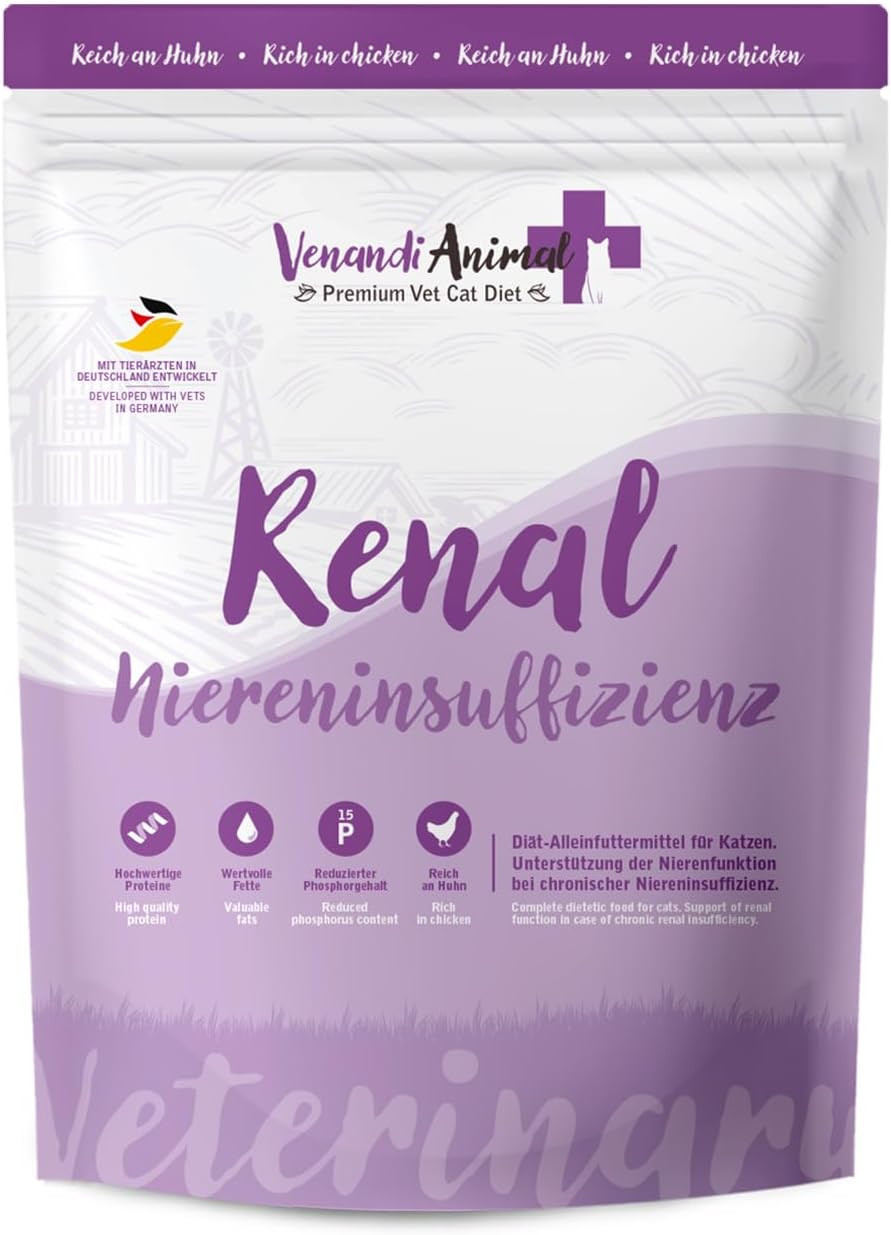 Venandi Animal Vet Renal: Cibo Secco Premium per Gatti con Insufficienza Renale