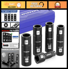 5pcs Impact Socket Set 12 Drive Lug Nut Wheel Sockets Cr-mo Steel 3 Exte 5pcs Impact Socket Set 12 Drive Lug Nut Wheel Sockets Cr-mo Steel 3 Exte