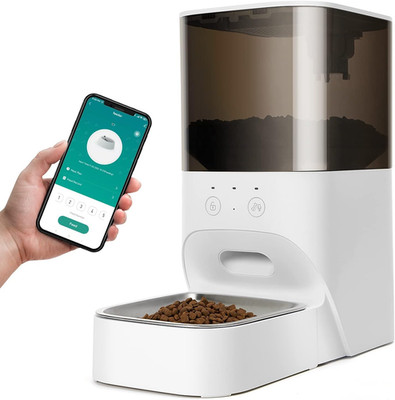 Automatic Cat Feeder, Timed Cat Feeder with APP Control, Dog Food Dispenser with