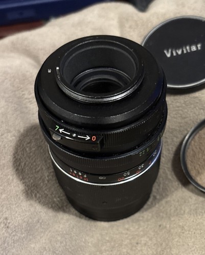 Vivitar 135mm f2.8 Lens M42 Pentax Screw Mount Lens Caps + Filter *MINT+ INSIDE - Picture 8 of 16