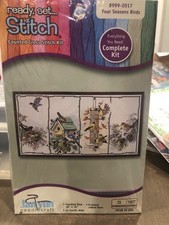 NEW JANLYNN FOUR SEASONS BIRDS COUNTED CROSS STITCH KIT 999-2017