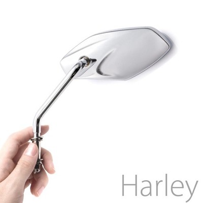 Mirrors Chrome full metal Short Stem for Harley-Davidson Dyna Switchback Cruiser